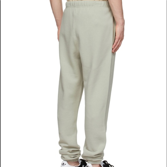 ✅ NWT Fear of God UNISEX Essentials Exclusive Green Fleece Lounge Pants - Picture 7 of 8